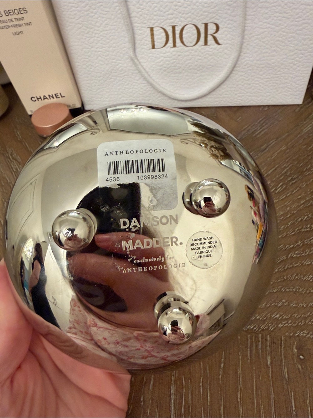 Anthropologie Damson Madder Steel Tomato Nut Bowl NEW - Picture 12 of 12